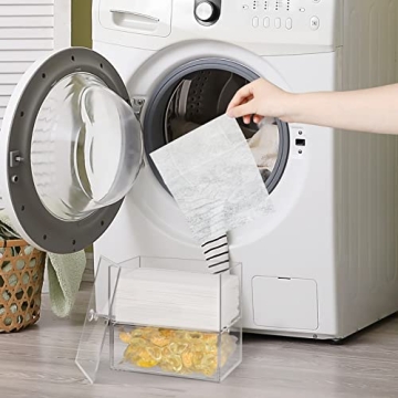 Premium Acrylic Dryer Sheet Holder for Laundry Organization