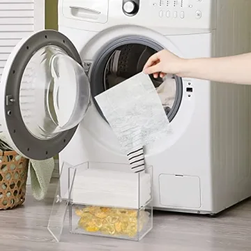 Premium Acrylic Dryer Sheet Holder for Laundry Organization