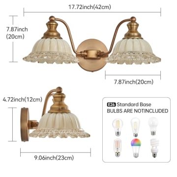 Elegant XIEDUN Vintage Vanity Light for Bathroom
