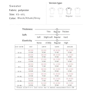 GURUNVANI Men's Black Cardigan Sweater 3XL Long Sleeve