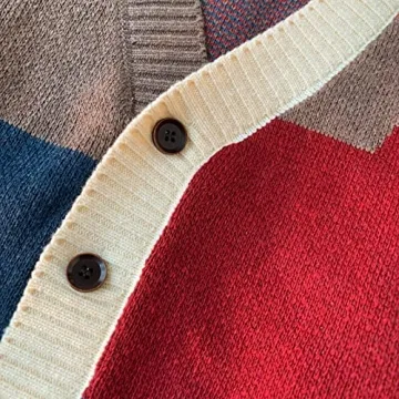 GURUNVANI Men's Black Cardigan Sweater 3XL Long Sleeve