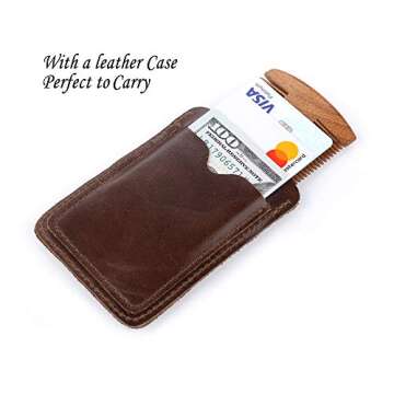 Wooden Beard Comb Kit Handmade Gifts for Men Skull Wings Design Gifts for Dad Mustache Comb for Beard Care & Grooming (Type 3)