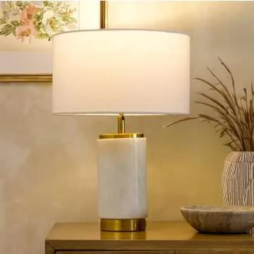 Brightech Arden LED Table Lamp - Stylish USB Nightstand & Desk Lamp