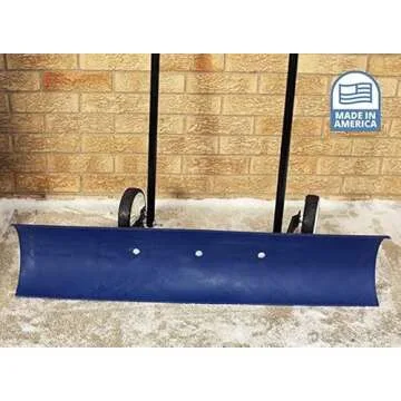 The Snowcaster 30SNC 36-inch Bi-Directional Wheeled Snow Shovel Pusher and Barn Shovel, 7.5" x 36 ",...