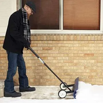 The Snowcaster Wheeled Snow Shovel - Lightweight and Efficient