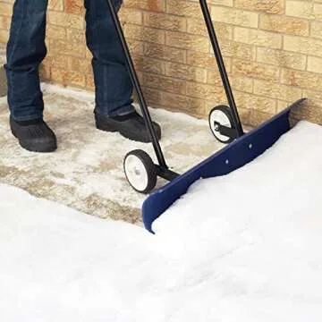 The Snowcaster Wheeled Snow Shovel - Lightweight and Efficient