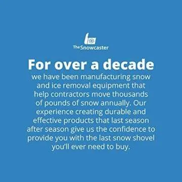 The Snowcaster Wheeled Snow Shovel - Lightweight and Efficient