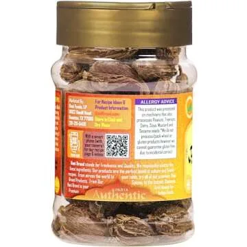 Rani Black Cardamom Pods (Kali Elachi) Whole Indian Spice 1.75oz (50g) PET Jar ~ All Natural | Vegan | Gluten Friendly | Non-GMO | Kosher | Indian Origin ~ Smokey | Tsaoko | Cao Guo | Bach Dan Khau