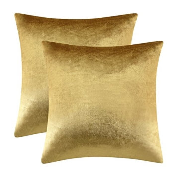 GIGIZAZA Gold Velvet Pillow Covers - Soft Luxury for Your Home