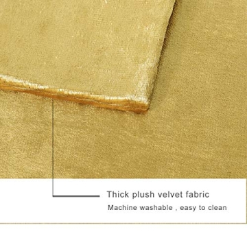 GIGIZAZA Gold Velvet Pillow Covers - Soft Luxury for Your Home