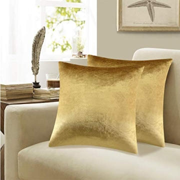 GIGIZAZA Gold Velvet Pillow Covers - Soft Luxury for Your Home