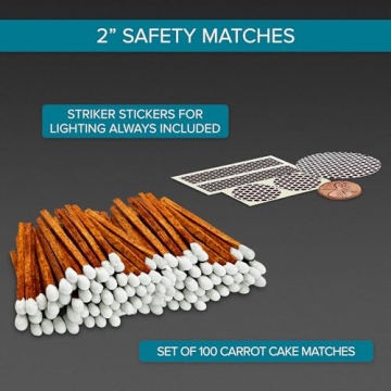 Elegant Artisan Safety Matches | 100+ Decorative Matchsticks