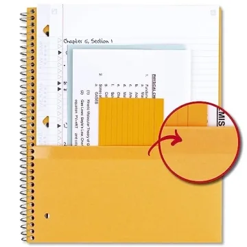Five Star Spiral Notebook - 5 Subject, College Ruled, 200 Sheets