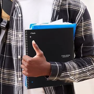 Five Star Spiral Notebook - 5 Subject, College Ruled, 200 Sheets