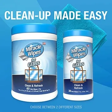 MiracleWipes for Glass - Streak-Free Cleaning Wipes