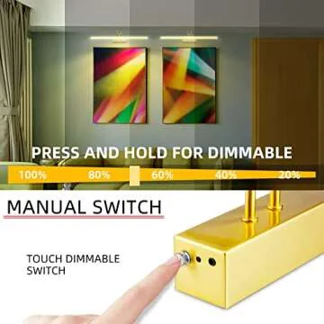 RAIFOOLLY Remote-Controlled Picture Light - 20 inch Battery Powered