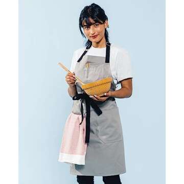 Caldo Cotton Kitchen Apron for Cooking - Stylish & Durable
