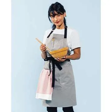 Caldo Cotton Kitchen Apron for Cooking - Stylish & Durable