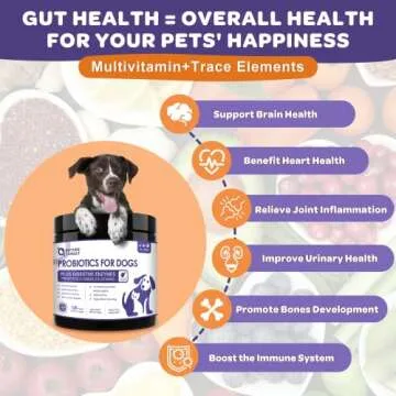 NATURE TARGET Probiotics for Dogs, 6 Billion CFUs, Digestive & Immune Support