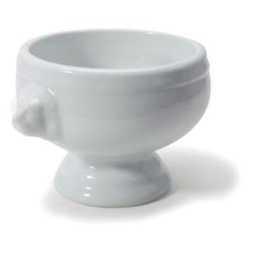 BIA Cordon Bleu - Set of 4 - White Porcelain Individual Lion's Head Soup Bowls - 14 Ounce Capacity