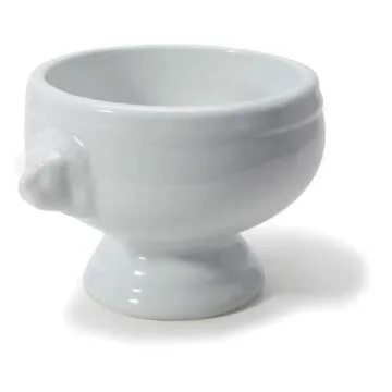 BIA Cordon Bleu - Set of 4 - White Porcelain Individual Lion's Head Soup Bowls - 14 Ounce Capacity