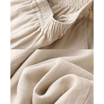 Shop Aeneontrue Women's Wide Leg Linen Pants Today