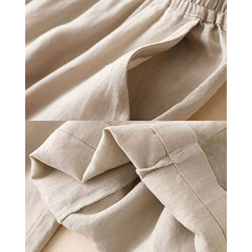 Shop Aeneontrue Women's Wide Leg Linen Pants Today