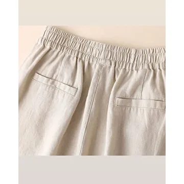 Shop Aeneontrue Women's Wide Leg Linen Pants Today