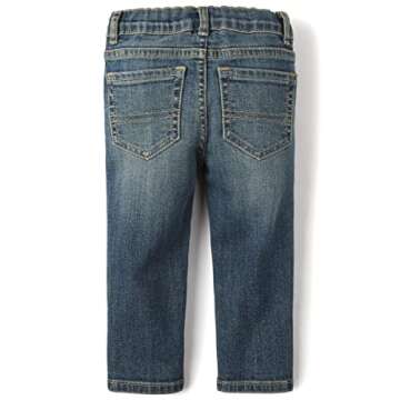 The Children's Place Baby Boys and Toddler Stretch Straight Leg Jeans - Comfy, Stylish Fit