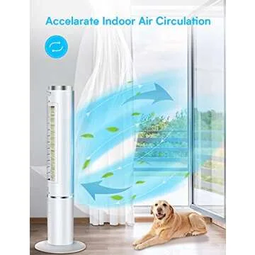 HiFresh 43-Inch Evaporative Air Cooler with Remote Control