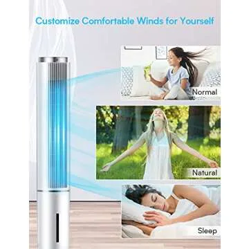 HiFresh 43-Inch Evaporative Air Cooler with Remote Control