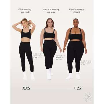 PAVOI ACTIVE SculptForm Leggings | Seamless Sculpting High Waisted Compression Full Length Scrunch Workout Women Leggings | Black, Large