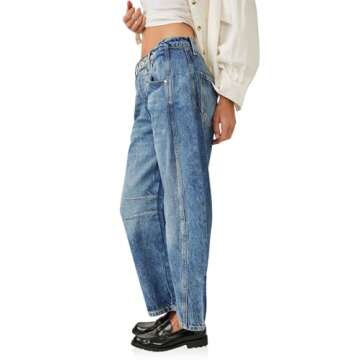 Stylish PLNOTME Women's Vintage Boyfriend Jeans