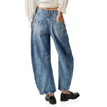 Stylish PLNOTME Women's Vintage Boyfriend Jeans