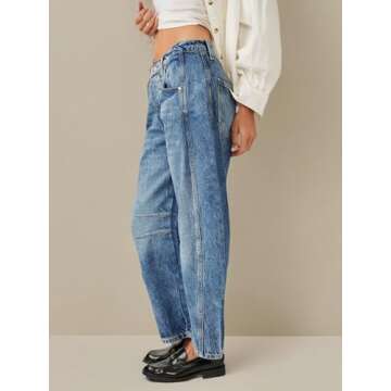 Stylish PLNOTME Women's Vintage Boyfriend Jeans