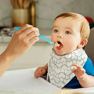 Munchkin Gentle Silicone Spoons for Feeding Infants - 4 Pack