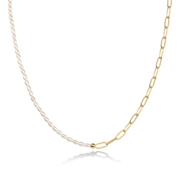 PAVOI 14K Gold Plated Pearl Necklace Eco-Friendly Elegance