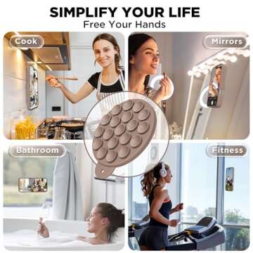 COFFKER Magnetic for iPhone 16 Pro Case, Compatible with Magsafe, Suction Cup Phone Mount, 2 Screen ...