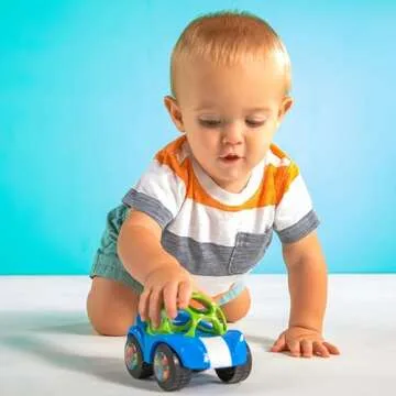 Bright Starts Oball Easy Grasp Rattle & Roll Toy Car for Infants