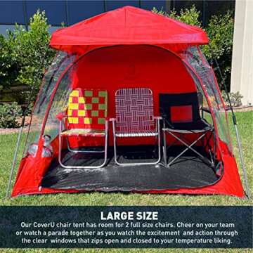CoverU Sports Tent Pod – Pop Up Climate Canopy Shelter