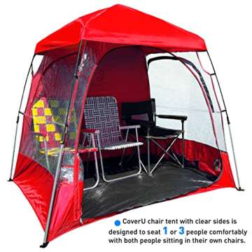 CoverU Sports Tent Pod – Pop Up Climate Canopy Shelter