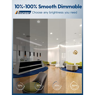BBOUNDER 12 Pack LED Downlight Dimmable Easy Install