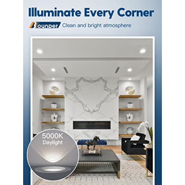 BBOUNDER 12 Pack LED Downlight Dimmable Easy Install