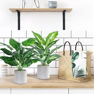 Stylish 16" Fake Plants for Home and Office Decor