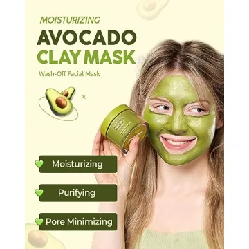 Moisturizing Avocado Clay Mask - Vegan & Eco-Friendly