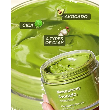 Moisturizing Avocado Clay Mask - Vegan & Eco-Friendly