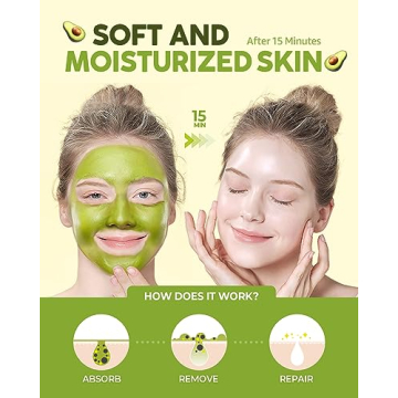 Moisturizing Avocado Clay Mask - Vegan & Eco-Friendly