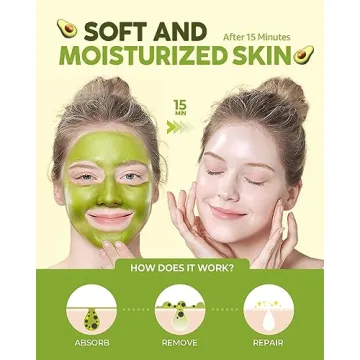 Moisturizing Avocado Clay Mask - Vegan & Eco-Friendly