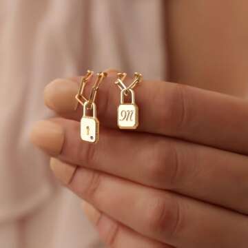 MEVECCO Dainty Initial Gold Necklace - Personalized Jewelry