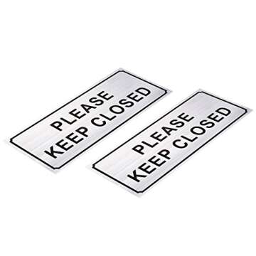 Juvale 2-Pack Please Close Signs - Please Keep Closed Gate Signs, Close Sign for Dog Gate, Business ...